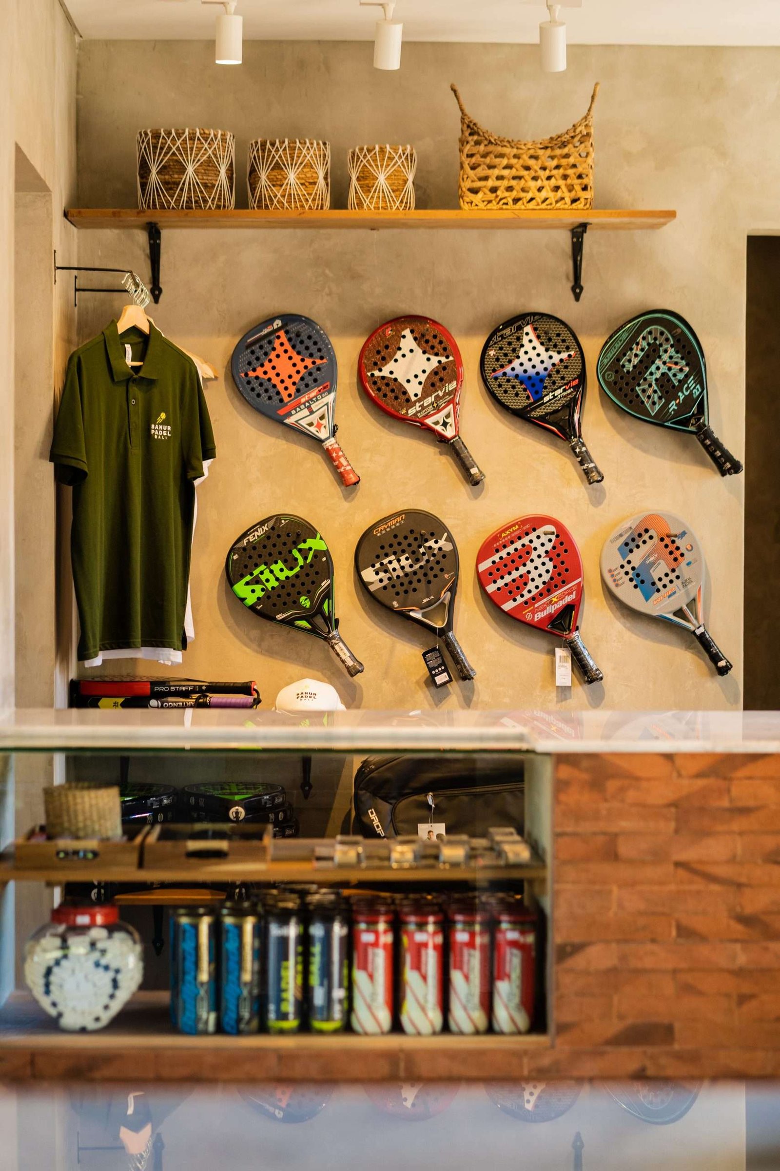 Padel rackets and equipment in our shop